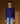 Cashmere rundhalset sweater - Mørk lilla