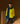 Oversized kashmir rullekrave sweater - Jaune