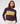Short two-tone turtleneck jumper - Aubergine