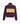 Short two-tone turtleneck jumper - Aubergine