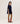 Cashmere poncho - Marineblå