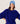 Cashmere 3/4 ærmet poncho - Ultramarine Blue
