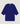 Cashmere 3/4 ærmet poncho - Ultramarine Blue