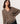 Oversized V-hals kashmir sweater - Havana Brown