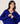 Oversized V-hals kashmir sweater - Ultramarine Blue