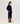 Oversized kashmir sweater med V-hals - Navy Blue