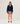 Openwork cashmere cardigan - Navy Blue