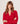 Cashmere sweater med tunesisk krave - Rød