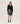Cashmere sweater med tunesisk krave - Sort
