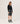 Cashmere sweater med tunesisk krave - Sort