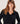 Cashmere sweater med tunesisk krave - Sort