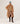 Cashmere sweater med rund hals - Camel Brown