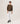 Merinouldsweater med rund hals - Bark Brown