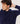 2-ply cashmere hooded sweater - Navy Blue