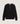 Pull col tunisien en laine mérinos - Noir