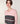 Stribet V-hals sweater i merinould - Pearl Pink