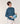 High-neck merino wool sweater - Denim Blue