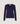 Two-tone V-neck sweater - Denim Blue