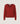 Finstrikket sweater med V-hals - Brique