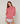 Pull col cheminé chiné - Rose
