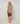 Pull long col montant manches courtes chiné - Marron