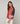 Tricolour merino wool cardigan - Orange Corail