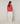 Merinould sweater med rund hals - Orange Corail