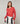 Merinould sweater med rund hals - Orange Corail