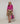 Merinould sweater med rund hals - Fuchsia