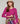Merinould sweater med rund hals - Fuchsia