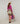 Merinould sweater med rund hals - Fuchsia