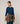 Round neck merino wool sweater - Petrol Blue