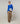 Merinouldsweater med rund hals - Sapphire Blue