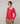 Merinouldsweater med asymmetrisk hals - Framboise