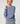 Strikket sweater med rund hals - Blå